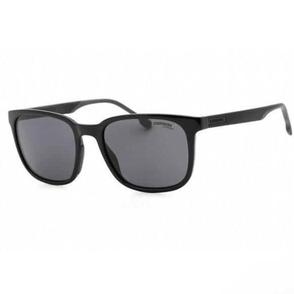 NEW SQUARE CARRERA 8046/S 0807 IR MEN SUNGLASSES CARRERA BLACK GREY EYEWEAR - Picture 1 of 3